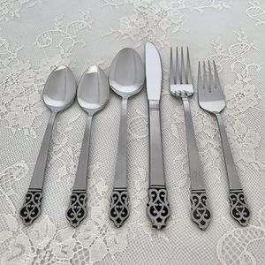 Stainless Steel <b>Flatware</b> Set Bulk Wholesale Modern Design Dishwasher Safe for Restaurant Hotel Kitchen Dining Table - Product Image 5
