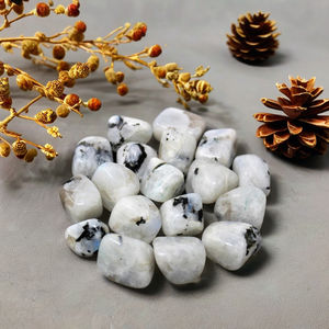 หินมูนสโตนสีรุ้งขัดด้วยมือพลอยคริสตัลบำบัดกึ่งมีค่าสำหรับตกแต่งบ้าน - Product Image 2