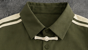 เสื้อเชิ้ตแขนสั้นผู้ชายแบบลำลอง ปกคอพับ เสื้อเชิ้ตฤดูร้อน - Product Image 3