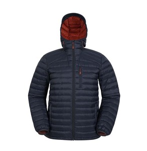 Winter Insulated Puffer <b>Jacket</b> for Men Lightweight Hooded Outdoor Quilted <b>Jacket</b> with Chest Pocket Customizable Design - Product Image 1