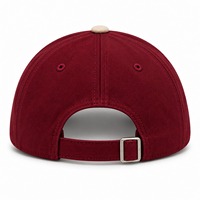 Casquette de baseball unisexe Bfit, 6 panneaux, ajustée, bordeaux beige, lettres brodées, décontractée, pour l'extérieur, casquette polo adulte