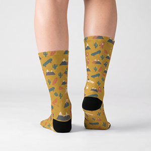 <b>Men</b> Sublimation Crew <b>Socks</b> Casual 100% Women Sublimation Printed Crew <b>Socks</b> Custom Design Athletic Sports <b>Socks</b> Comfortable <b>Sock</b> - Product Image 2