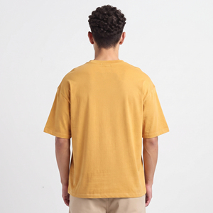 Chemise décontractée en coton à manches courtes pour homme, coupe ample, col rond, tricotée, respirante, pour l'été, OEM/ODM - Product Image 5