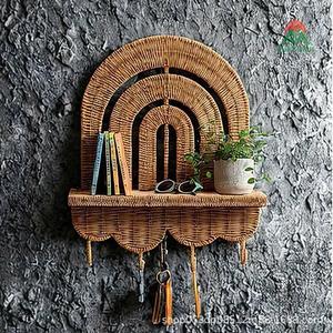 Étagère murale en rotin moderne et écologique pour enfants, motif nature morte, décoration de chambre d'enfant NHAT MINH - Product Image 4