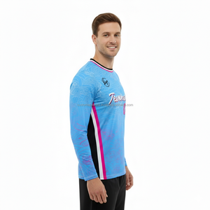 เสื้อยืดพิมพ์ลายแขนยาวมีสไตล์ออกแบบได้ตามต้องการเสื้อผ้าแบบระเหิดสั่งแบบออนไลน์จำนวนมาก - Product Image 5