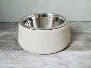 Smooth Finish Travertine Marble Pet Bowl For Pets Natural Stone Feeding Bowl For Dogs And <b>Cats</b> Use - Product Image 6