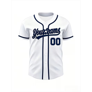 Maillot de baseball sur mesure, design personnalisé, respirant, séchage rapide, vêtements d'équipe sportive, service OEM disponible à des prix compétitifs - Product Image 4