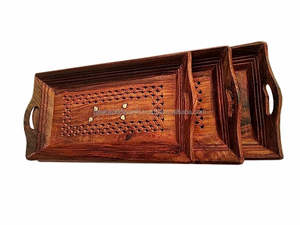 Bandeja Rectangular de Madera Personalizable FWE, Apta para Lavavajillas y Microondas, con Diseño Pintado, de Calidad Doméstica para el Hogar - Product Image 5