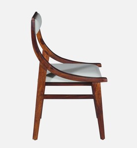 Modern Solid Wood <b>Dining</b> <b>Chair</b> Upholstered Faux Leather Seat Back Midcentury Design for Home <b>Dining</b> Use - Product Image 4