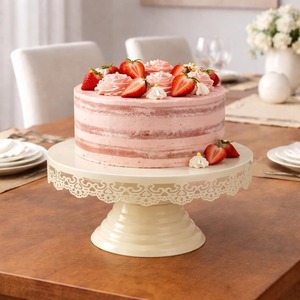Wholesale White Iron Handmade Adjustable Eco-Friendly <b>Cake</b> Display Pedestal <b>Stand</b> for Cupcakes Pastries Desserts Wedding Buffet - Product Image 1
