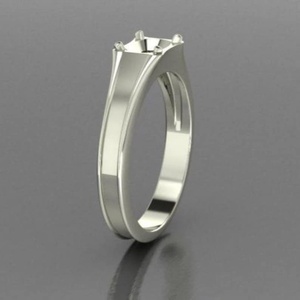925 Sterling Silver 7x9mm Rectangle Bezel Ring Setting Blank Unisex DIY Jewelry Making Engagement Ring <b>Craft</b> Design - Product Image 4