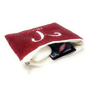 Bolso de mano con cuentas del zodiaco Escorpio | Monedero de regalo del horóscopo de las mujeres ligeras suaves bordadas multicolores hechas a mano - Product Image 5