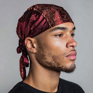Durags de sublimation de haute qualité, légers, en polyester 100%, pour femmes, style bandana, casquettes imprimées - Product Image 3