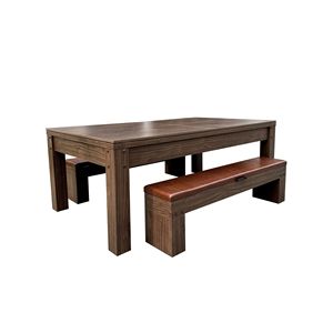 Tavolo Multifunzione 3-in-1 da 2,13 m: Tavolo da Pranzo, Biliardo e Ping Pong con Panche Integrate in un'Unica Unità Pratica - Product Image 6