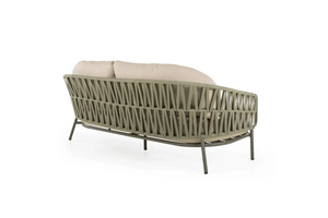 SILVA Modern Outdoor Rattan <b>Sofa</b> Set with UV-Resistant PE Woven Frame and High-Density Cushions for Courtyard Garden Use - Product Image 5