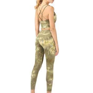 Servicio OEM, Conjunto de Yoga para Mujer de 2 Piezas, Hecho a Medida, Frontal Sólido, Alta Calidad, Ecológico, Transpirable, Spandex/Poliéster - Product Image 3