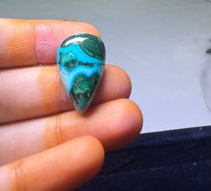 Crisocola Natural al por Mayor, Gema de Malaquita de Alta Calidad, Corte Ovalado para Joyería, Verde, Tamaños Variados - Product Image 1