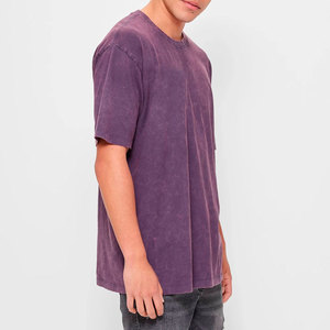 Camiseta de Algodón Suave para Hombre, Cuello Redondo, Diseño Personalizable, Formal, Manga Corta, Corte Holgado, Anti-Pilling, 230g, para Gimnasio, Moda 2025 - Product Image 2