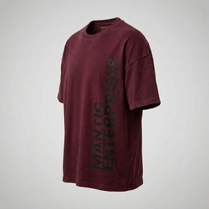 T-shirts vierges pour hommes, 100% coton jersey respirant, grandes tailles, style décontracté, dernière mode, avec impression en relief personnalisée et effet vieilli - Product Image 3