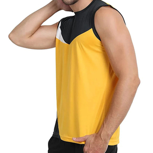 เสื้อกล้ามผู้ชายขายส่งแบบ OEM ระบายอากาศได้ดี เหมาะสำหรับออกกำลังกาย MOQ ต่ำ - Product Image 3