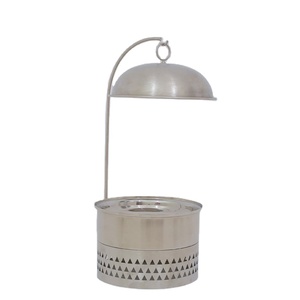 Venta caliente de alta calidad 304 cazuela de acero inoxidable calentador de alimentos plato para servir acabado plateado hogar restaurante cocina esmalte - Product Image 1
