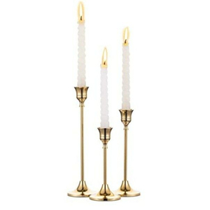 Brass <b>Candlestick</b> Holder Bamboo Design <b>Tall</b> Home Decoration Metal Candle Holder for Tabletop Decor Handmade Candle Taper On Sale - Product Image 4