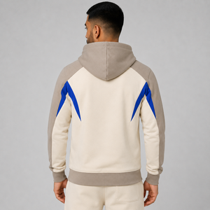 Heavyweight 400 Gsm Fleece Men's <b>Zipper</b> <b>Hoodie</b> 100% Cotton Solid <b>Black</b> Regular Fit Winter Custom Logo Breathable Hooded Collar - Product Image 3