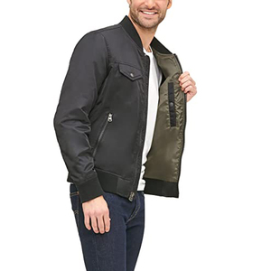 Men's Two Tone Denim Jacket Trendy Color Block Jean Jacket Casual Streetwear Wholesale Manufacturer <b>Coat</b> Streetwear Denim Jacket - Product Image 2