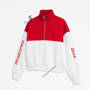 Delta |   Sigma |   Pull à col montant zippé Theta, sweat-shirt décontracté à col montant zippé, pull zippé à col montant - Product Image 2