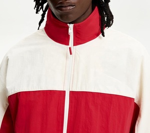 Wholesale Hooded Windbreaker <b>Jacket</b> with Front Logo Customizable Sporty Style <b>Waterproof</b> & Breathable for Men - Product Image 4