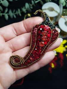 Designer Handmade Embroidery Beaded Brooch Unique Artisan Fashion Pin Perfect Gift for Her - Product Image 3