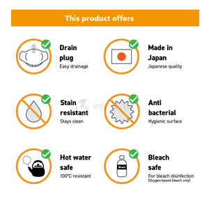 Hot khử trùng nước sâu ngâm bồn tắm bền nhựa washtub kháng khuẩn nhà bếp dishpan sản xuất tại Nhật Bản hộ gia đình lưu vực - Product Image 2