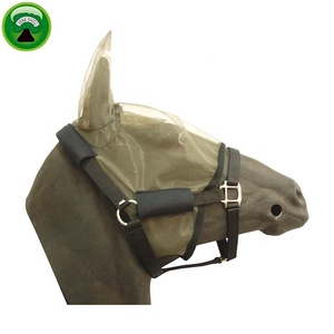 Máscara Antimoscas para Caballos de Malla de PVC Marrón con Orejas - Product Image 3
