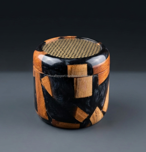 Ensemble d'encensoirs en bois et résine faits à la main |   Brûleur à Bakhoor en bois de luxe, diffuseur d'arômes au charbon de bois pour la décoration et la parfumerie de la maison - Product Image 2