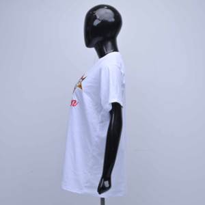 High Quality Custom Logo Wholesale Manufacturers Embroidered Cotton <b>White</b> Round Neck <b>Short</b> <b>Sleeve</b> Casual T-<b>Shirt</b> <b>for</b> <b>Women</b> - Product Image 4