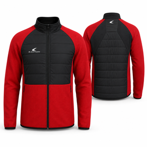 High Quality Men's Winter Detachable Hooded Hybrid Puffer <b>Jacket</b> <b>Light</b> Thicken Zipper Closure OEM Quilted <b>Waterproof</b> 10,000mm - Product Image 4