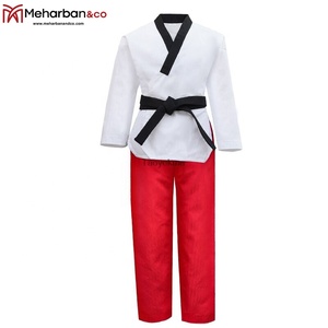 Taekwondo-Uniform Suits Black Kids Adult Unisex Customized Material Customized Color Customized <b>Design</b> Pairs - Product Image 2