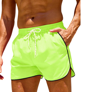 Pantalones Cortos Bermuda Verde Neón para Hombre, Ligeros, Transpirables, de Secado Rápido, con Cordón en la Cintura, Casuales, Deportivos, para Gimnasio, Playa, Verano - Product Image 3