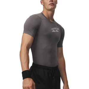 Camiseta de compresión para hombre con logo personalizado al por mayor, camisetas de compresión de manga corta para gimnasio para hombre - Product Image 4
