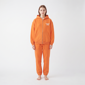 Conjunto Deportivo Personalizado para Mujer, Sudadera con Capucha y Cremallera Completa de Felpa de Algodón, Pantalones Deportivos - Product Image 1