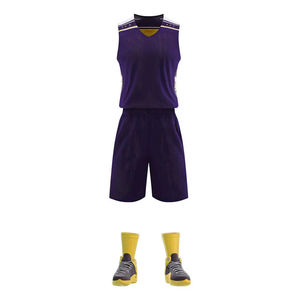 Uniformes de Baloncesto al por Mayor, Personalizados, Lisos, Impresos por Transferencia de Calor, Transpirables, para Verano - Product Image 3