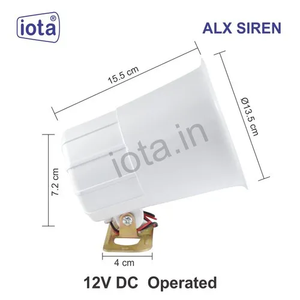 Sirena de Alarma para Auto de 12V CC, Altavoz Impermeable con Carcasa Triangular de Plástico Blanco para Advertencia de Emergencia - Product Image 3