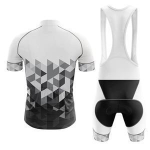 ชุดเสื้อจักรยานแขนสั้นแบบ unisex พร้อมกางเกงขาสั้นเอี๊ยม แห้งเร็ว ระบายอากาศได้ดี ผลิตจากผ้าสแปนเด็กซ์และผ้าฝ้าย ชุดกีฬา รับสกรีนโลโก้ - Product Image 6