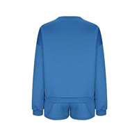 Ensemble 2 pièces pour femme, sweat-shirt et short, en polyester et élasthanne, coupe oversize, avec logo personnalisé, respirant, idéal pour la vente en gros