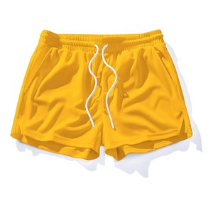 Pantalones Cortos para Hombre, Color Naranja Sólido, Ecológicos, Transpirables, de Secado Rápido, Cintura Elástica, Casuales, 100% Poliéster Tejido, ODM - Product Image 2