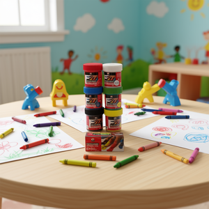 Peinture pour doigts 50ML, peinture bleue pour enfants, jouets de dessin - Product Image 2