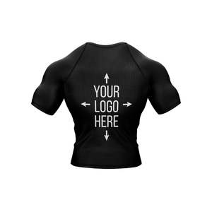 Custom Breathable <b>Long</b> MMA Private Label Compression Rash Guard Shirt UPF50 Protection Polyester/Nylon Silk Screen Printed 240g - Product Image 6