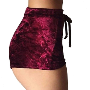Women's Lightweight Beach Summer Trunks Swimwear <b>Velvet</b> Sporty Lounge <b>Shorts</b> Ruffles for Women Workout Velour Shorrts Breathable - Product Image 3