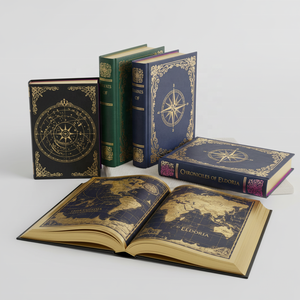 บริการการพิมพ์สมุดปกแข็งแบบพรีเมียมพร้อมขอบกระดาษคราฟท์ทาสีแบบกำหนดเอง - Product Image 5