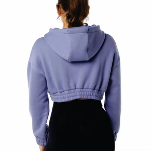 Service professionnel garantissant la conformité des sweats à capuche pour femmes en polaire polyester/coton, personnalisables sur le devant, pour les commandes en gros. - Product Image 6